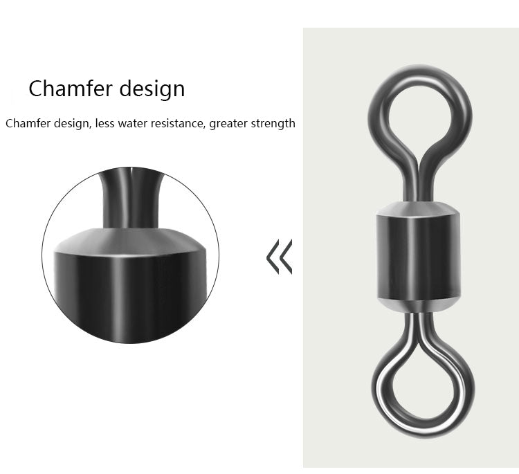 Stainless Steel Figure-8 Swivel Connectors Sizes Bulk Pack Available