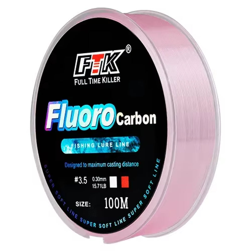 100M Fluorocarbon Bait Fishing Line, Carbon Fiber Fly Fishing, Wild Fishing, Sea Fishing, Fishing Accessories, Tools, Outdoor