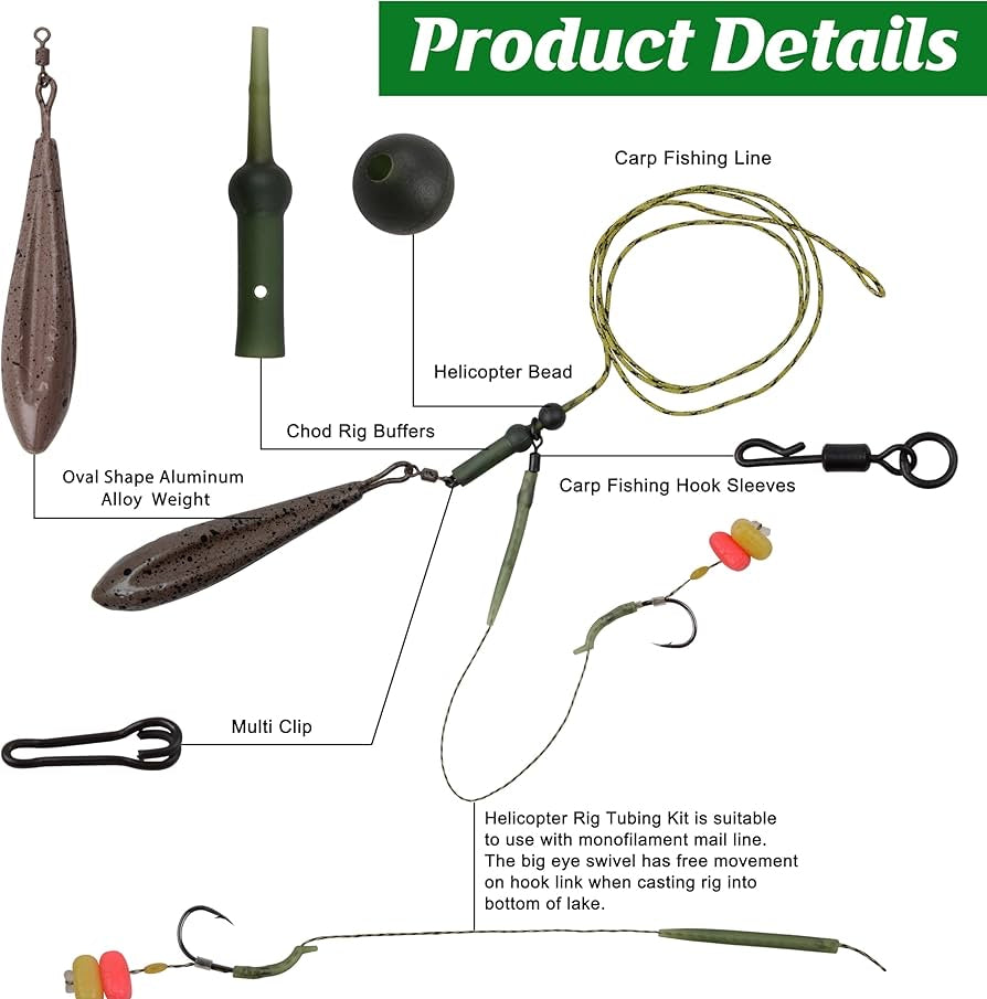 Saltwater Fishing Leader Kit Complete Rig Set