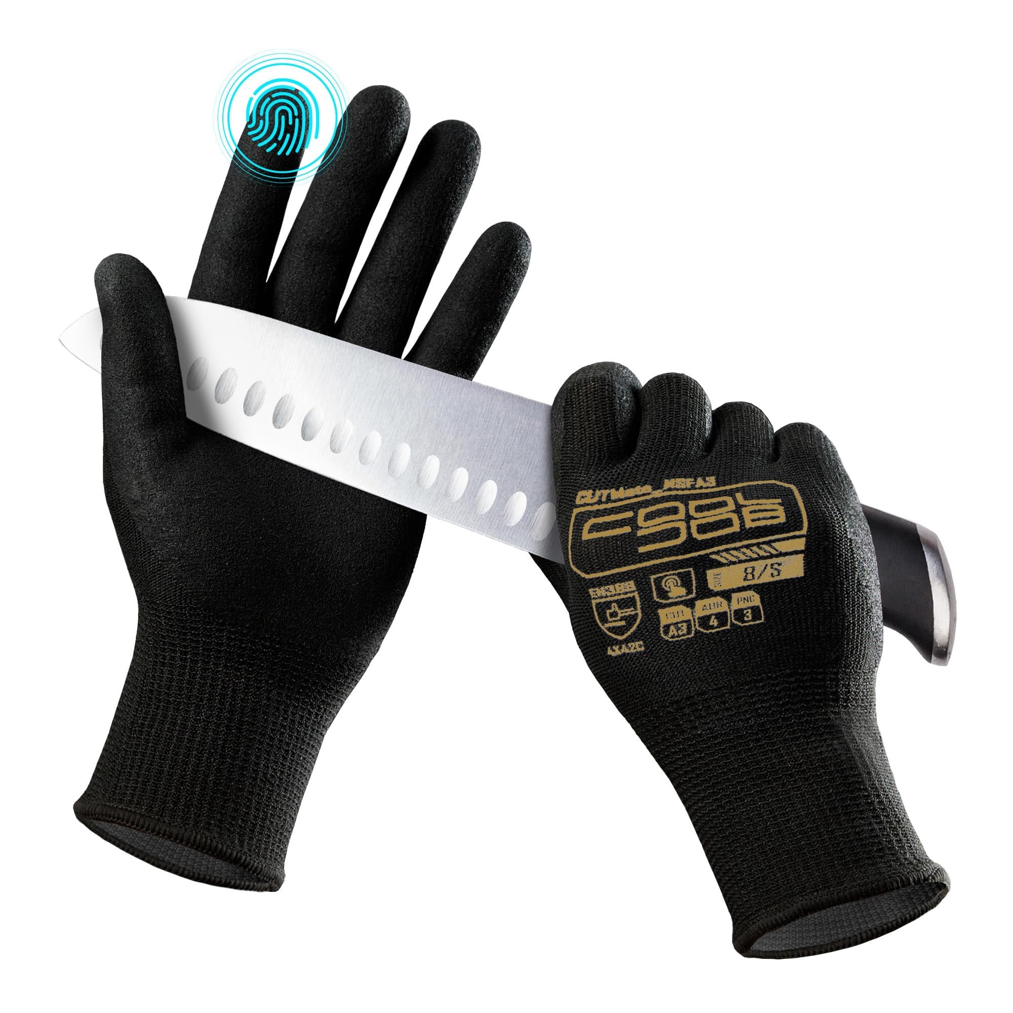 Saltwater Fishing Gloves Cut & Grip Resistant