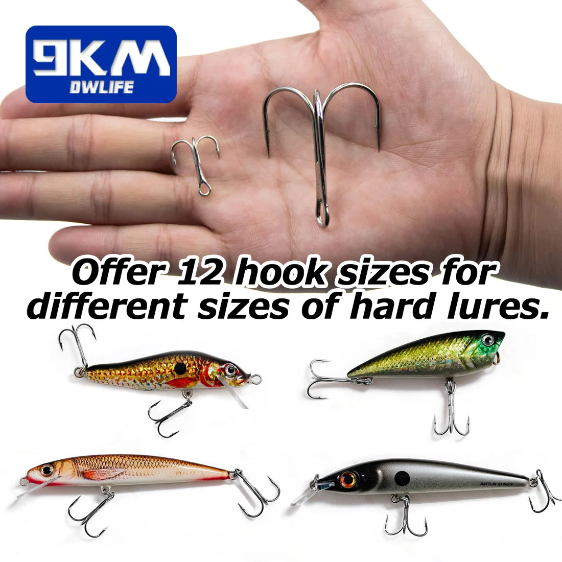 Chrome Treble Hooks High Carbon Steel