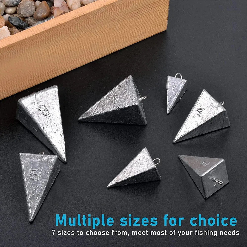 Pyramid Surf Sinkers – Saltwater Fishing Weights (2-Pack)