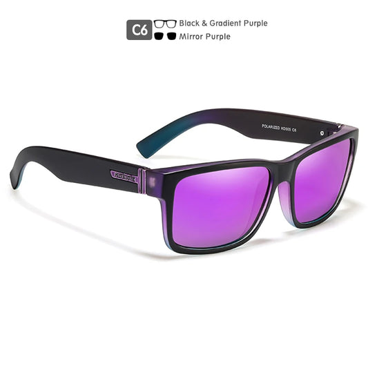 New All Black Square Polarized Sunglasses Men Flat Top Designer Glasses Accessories Included CE