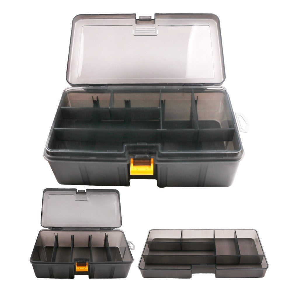 Transparent Fishing Tackle Storage Box – Multi-Grid Organizer | Multiple Sizes