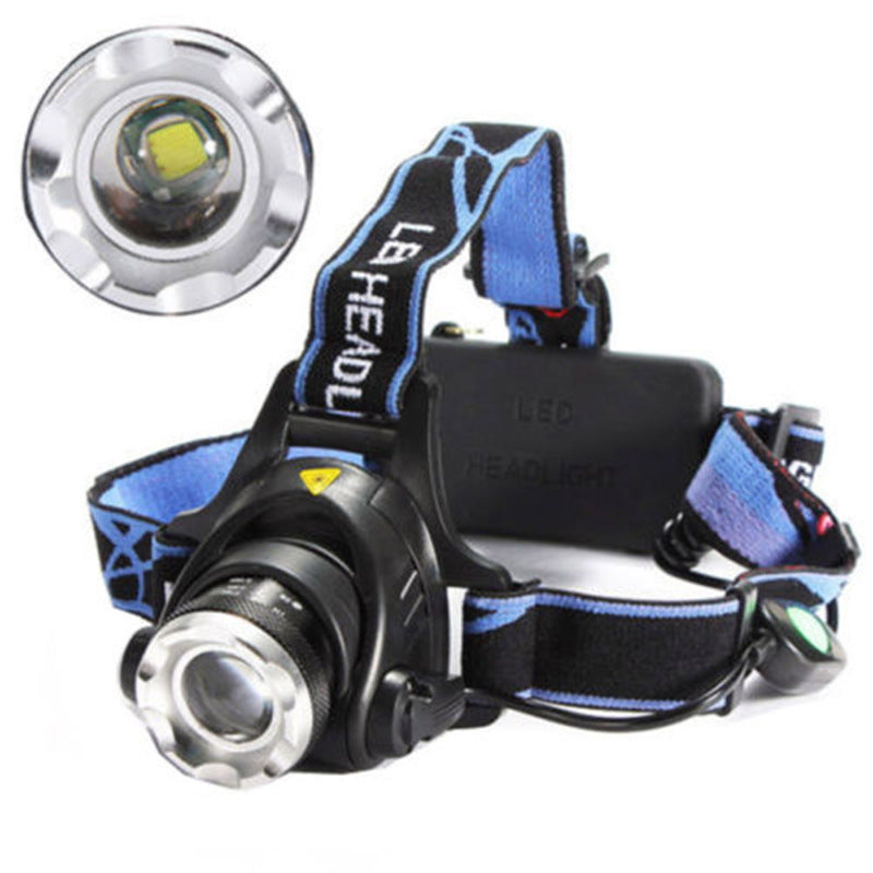 Telescopic Zoom LED Fishing Headlight – 500M Range | Outdoor Night Fishing