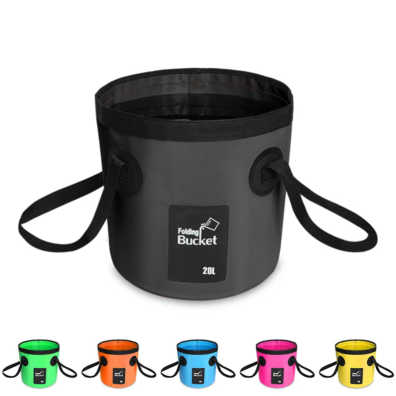 Portable Folding Fishing Bucket – 12L & 20L | Waterproof PVC | 6 Colors
