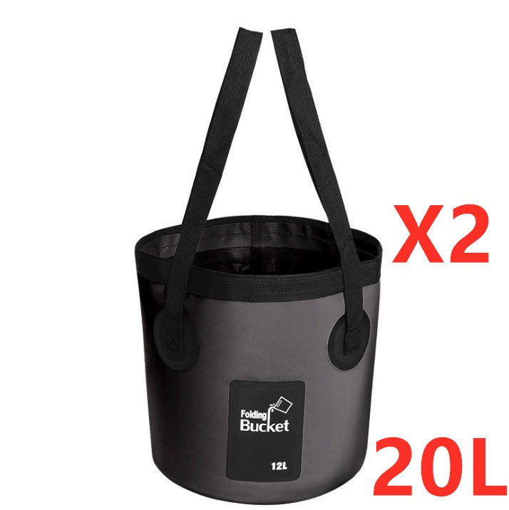 Portable Folding Fishing Bucket – 12L & 20L | Waterproof PVC | 6 Colors