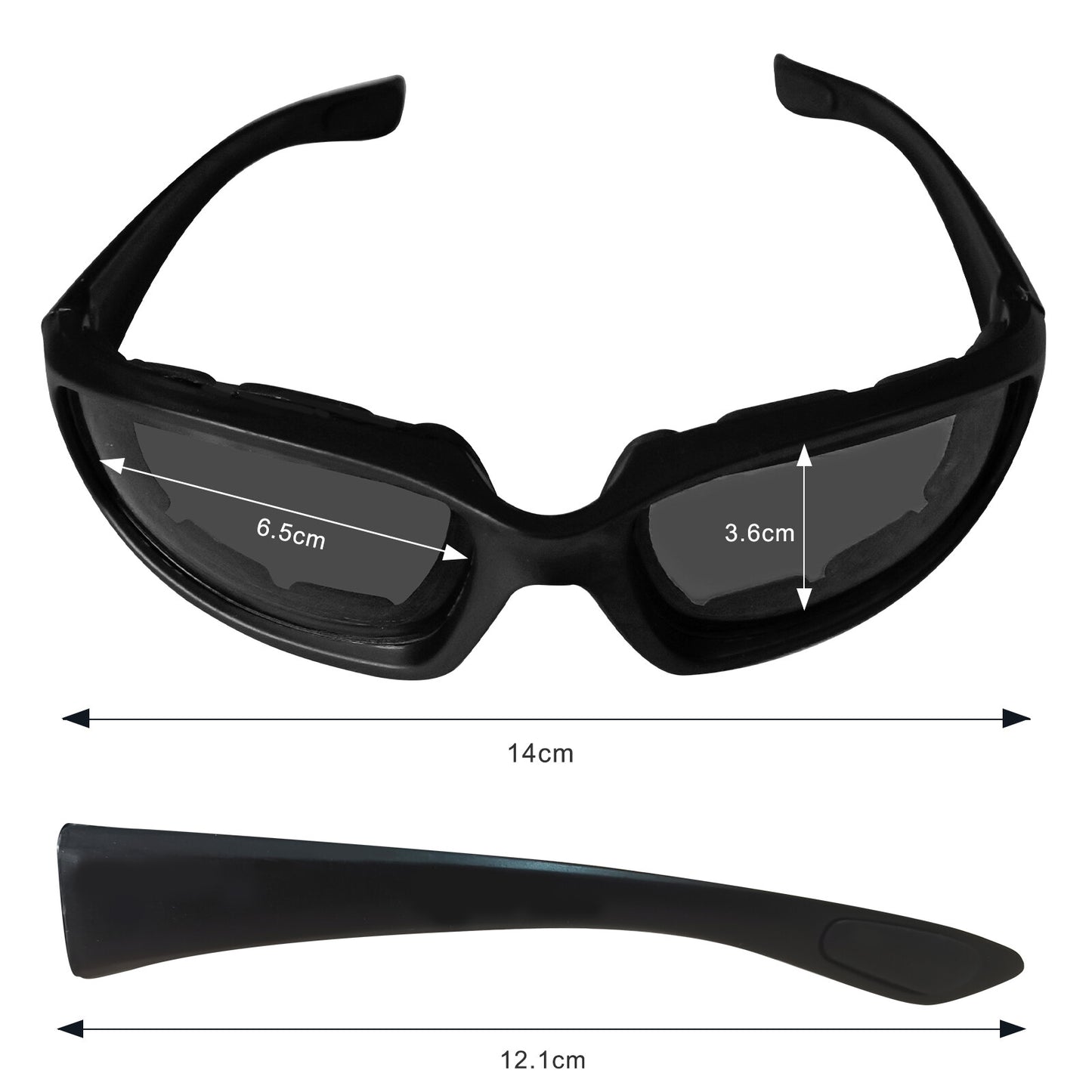 UV400 Wrap-Around Sports Sunglasses – Gray Lens | Cycling, Fishing & Driving