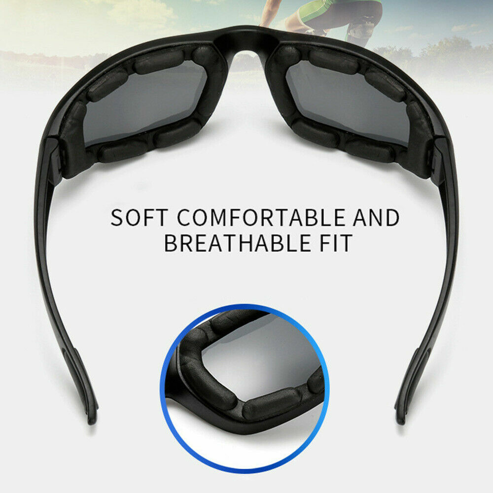 UV400 Wrap-Around Sports Sunglasses – Gray Lens | Cycling, Fishing & Driving