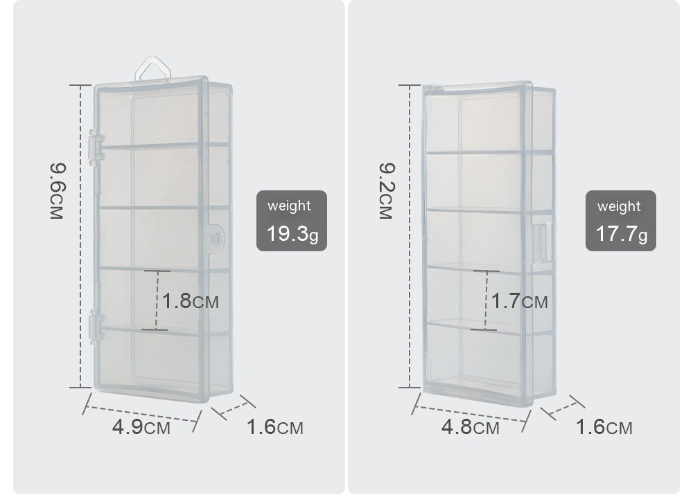 Transparent Fishing Tackle Storage Box – Multi-Grid Organizer | Multiple Sizes