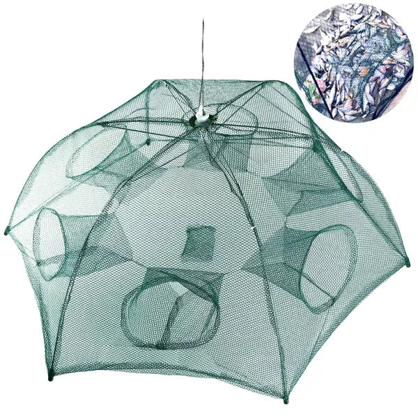 Portable Folding Fishing Trap Net – Auto-Open | Shrimp, Minnow & Crab