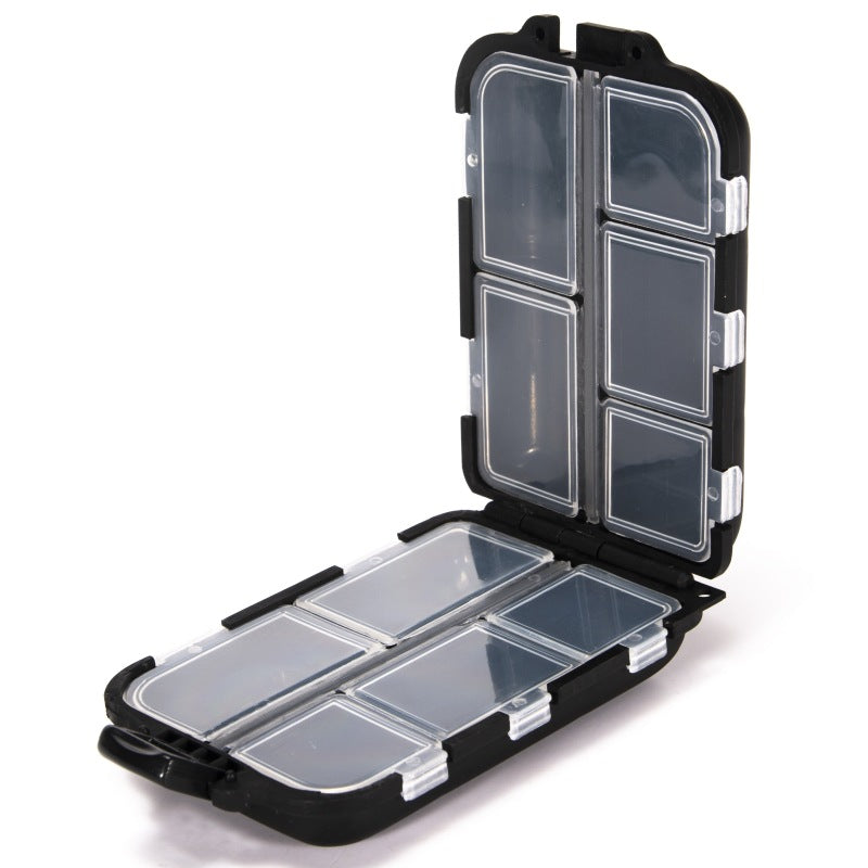 Waterproof Fishing Lure & Tackle Box – Green & Black | Compact PVC | Buckle Lock