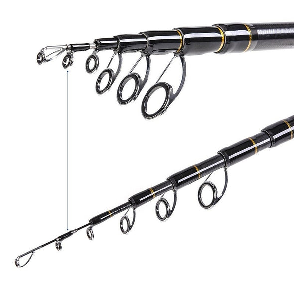 Carbon Telescopic Sea Rod – 1.8M to 2.7M | Flame Carbon Series