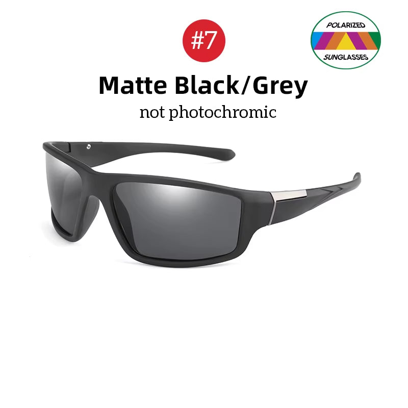 Men Photochromic Sunglasses Black Sports Goggles Women Color Changing Polarized Driving 2026 Discoloration Sun Glasses