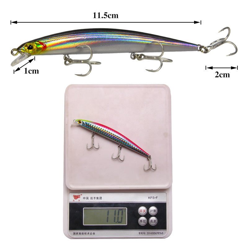 Topwater Bass Fishing Lure – Hard Bait with Treble Hook