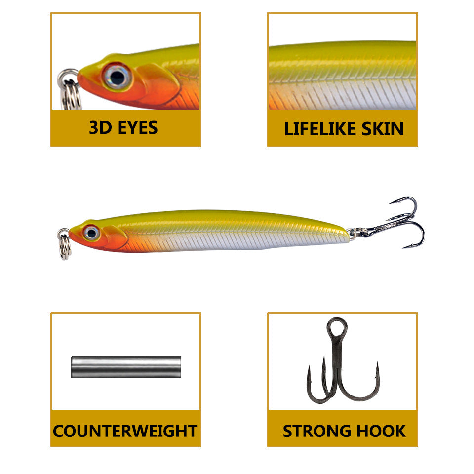 7cm Submersible Pencil Hard Lure