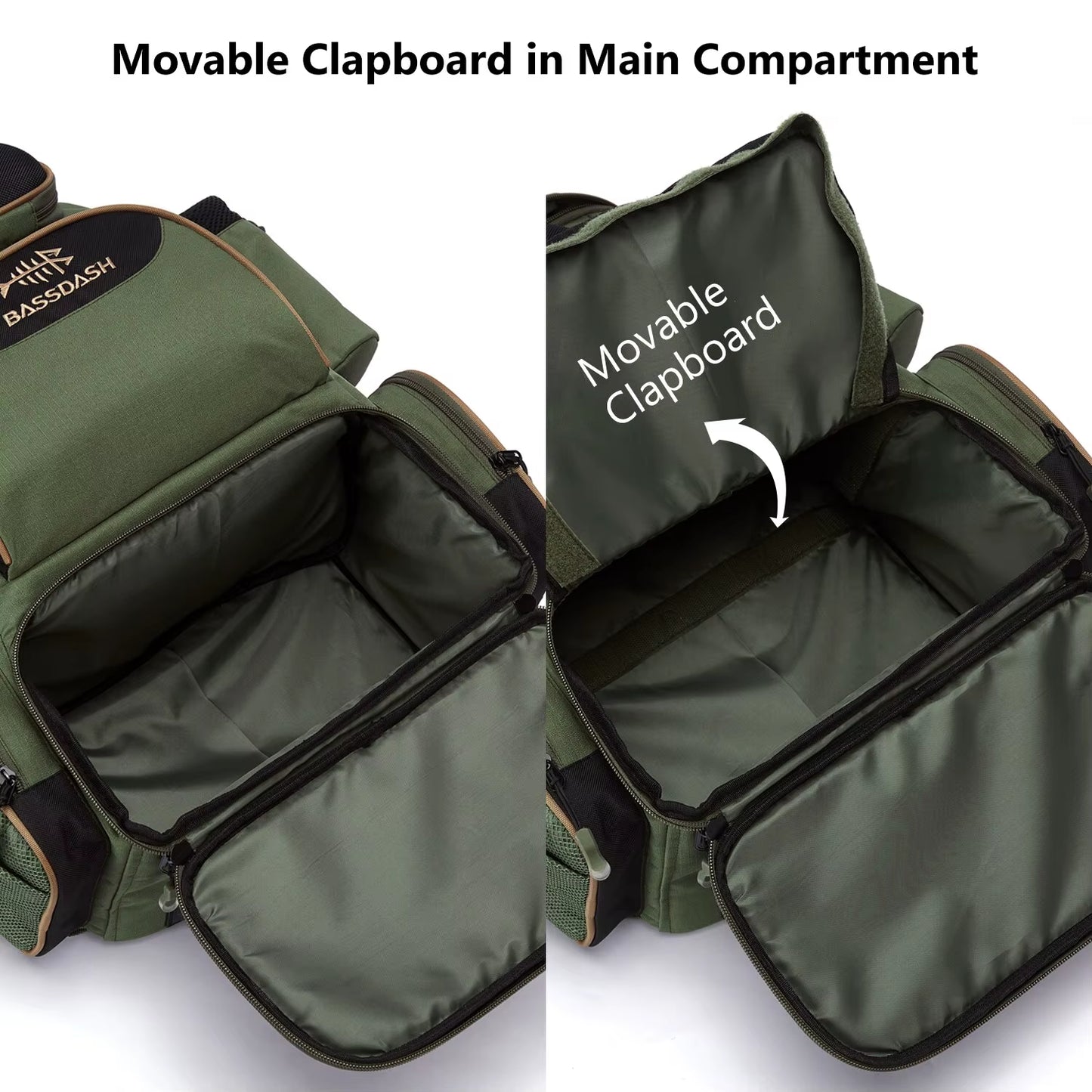Fishing Bag Tackle Backpack Lightweight Tactical Tackle Box Multifunctional