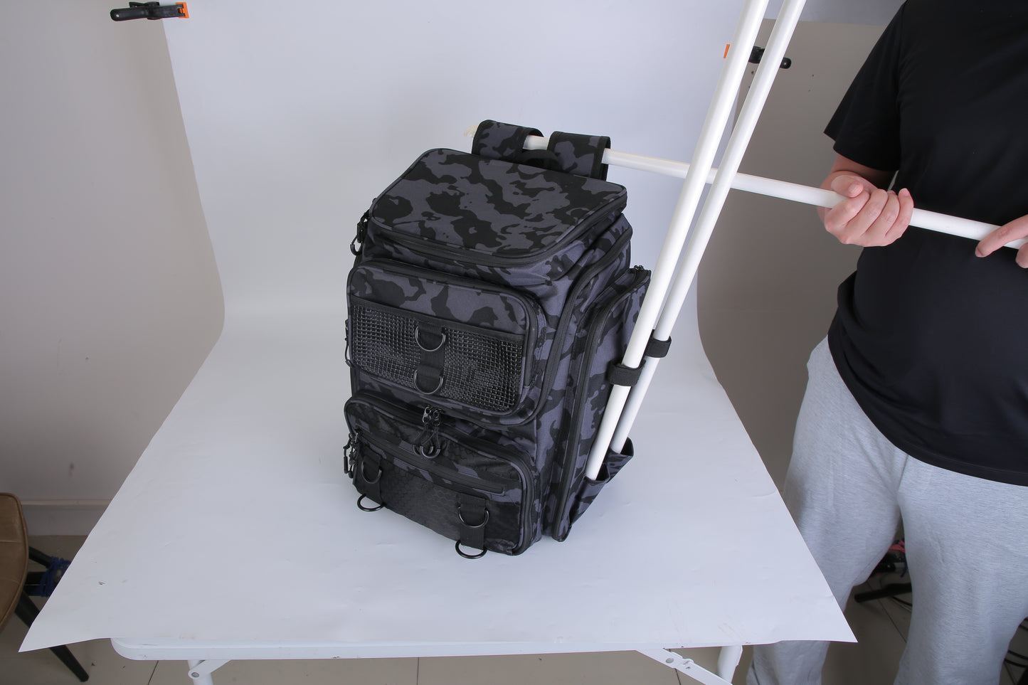 42L Waterproof Fishing Backpack with Rod Holders
