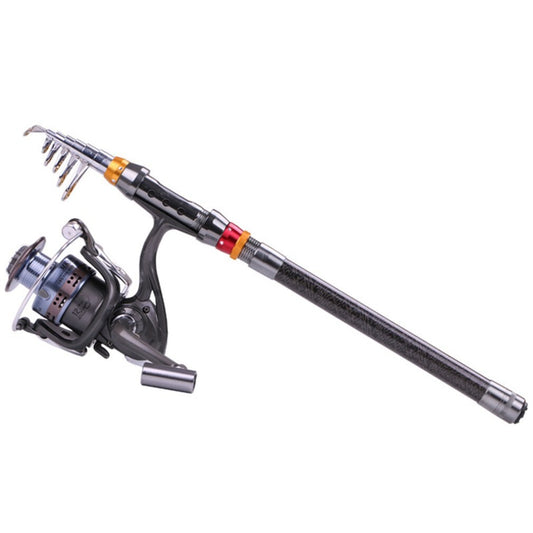 Telescopic Carbon Fiber Rod & Spinning Reel Combo – Travel Set