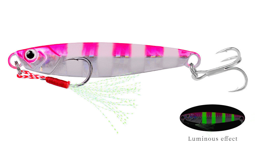 Luminous Iron Plate Double Hook Lure