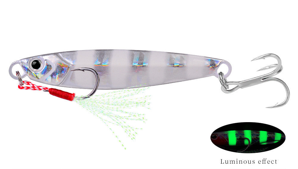 Luminous Iron Plate Double Hook Lure