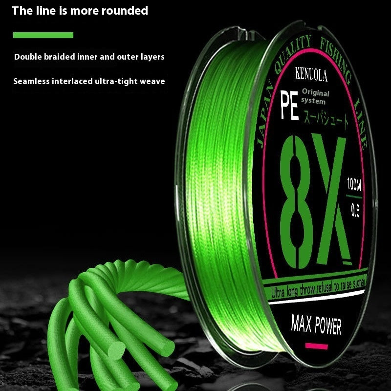 8-Strand PE Braided Fishing Line – Super Smooth Saltwater