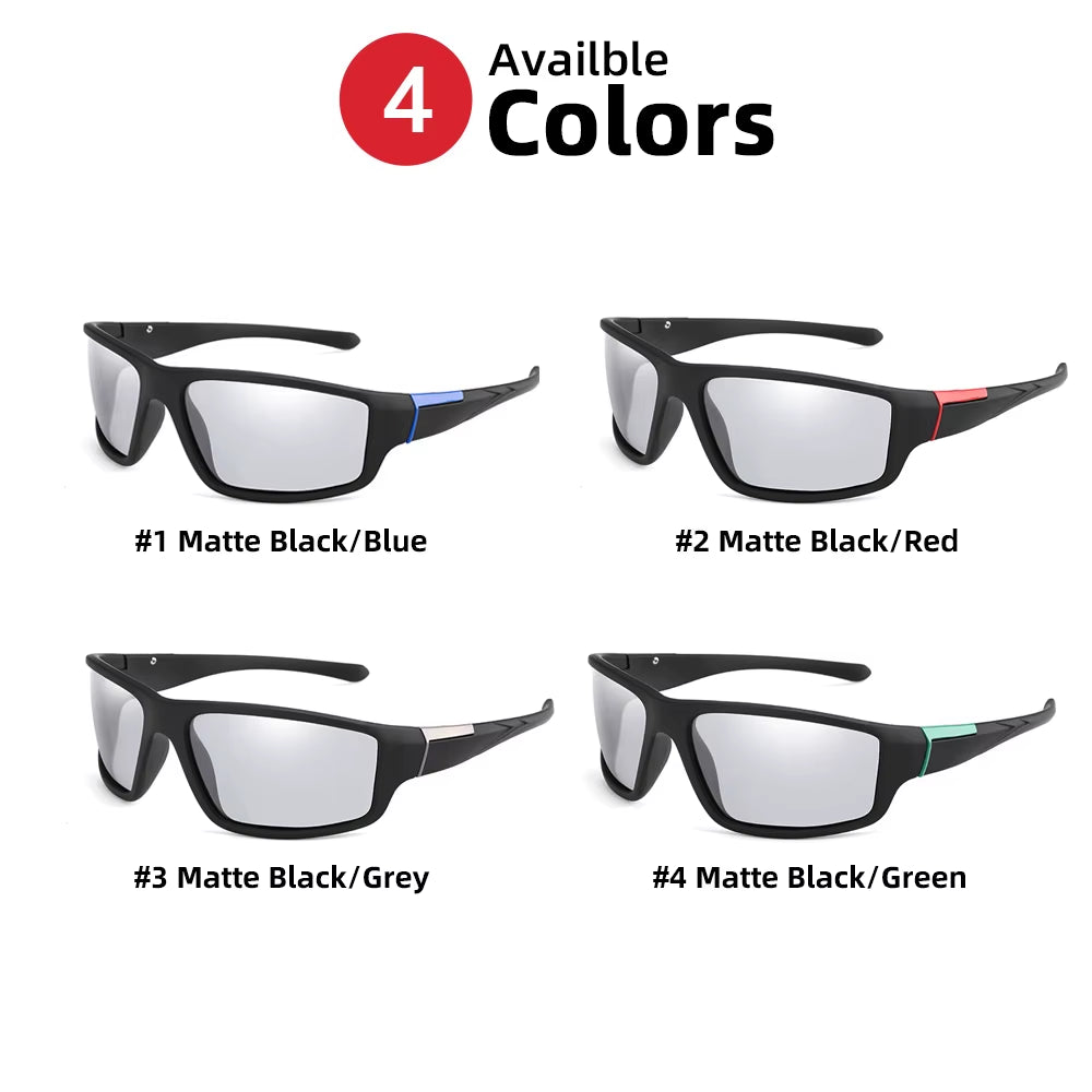Men Photochromic Sunglasses Black Sports Goggles Women Color Changing Polarized Driving 2026 Discoloration Sun Glasses