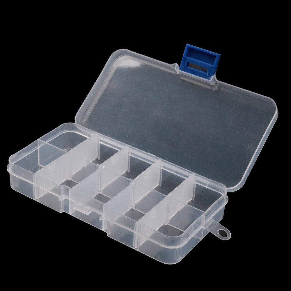 Transparent Fishing Tackle Storage Box – Multi-Grid Organizer | Multiple Sizes