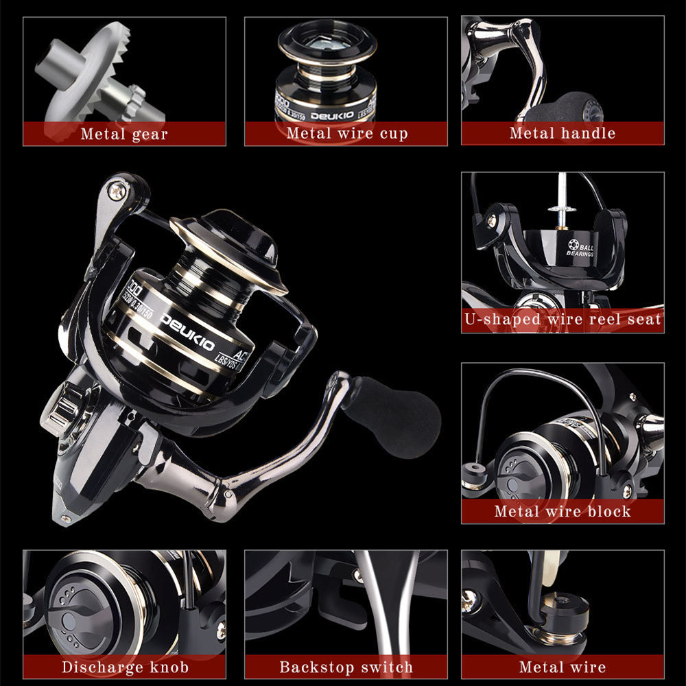 AC Series Metal Spinning Reel – AC2000 to AC7000 | Lightweight & Durable