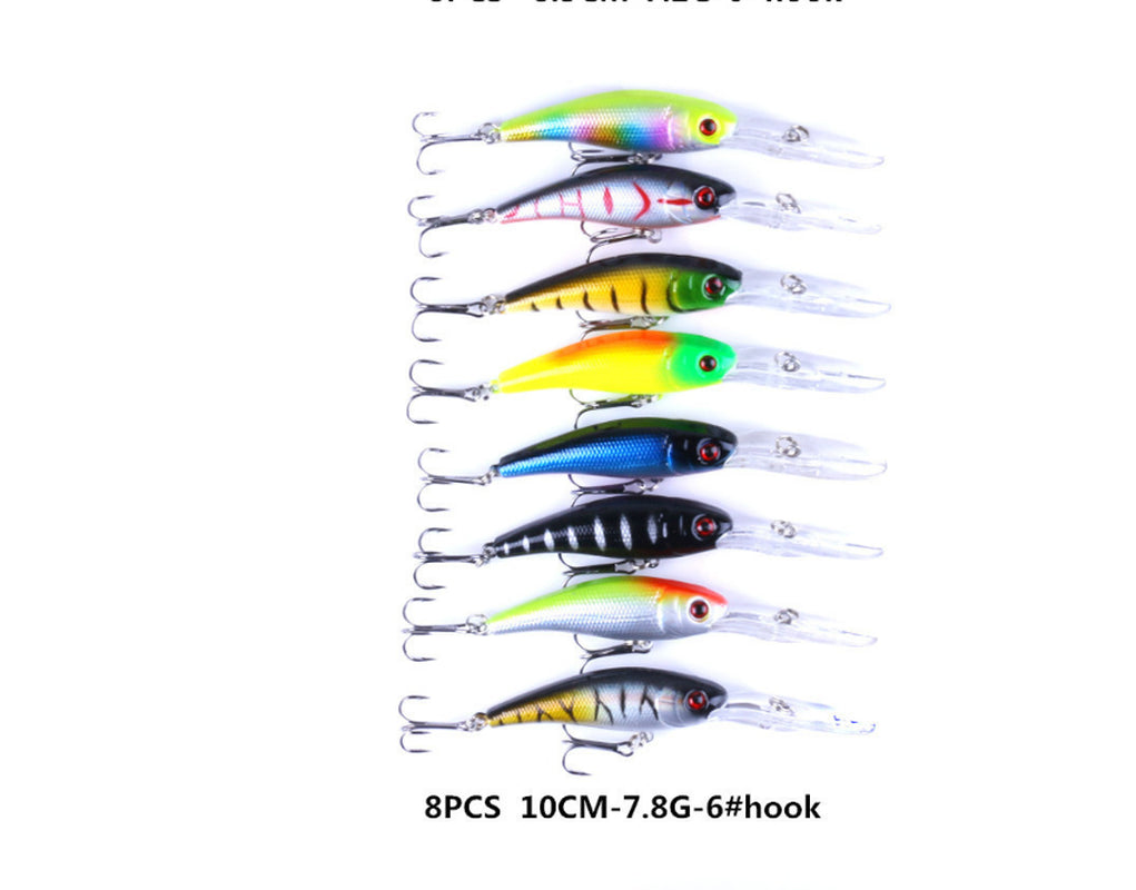 43-Piece Suit Portable Fishing Gear Set Plastic Bait