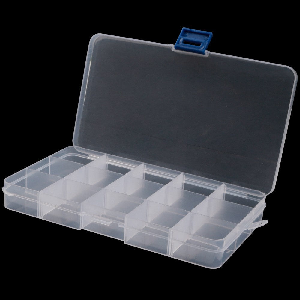 Transparent Fishing Tackle Storage Box – Multi-Grid Organizer | Multiple Sizes