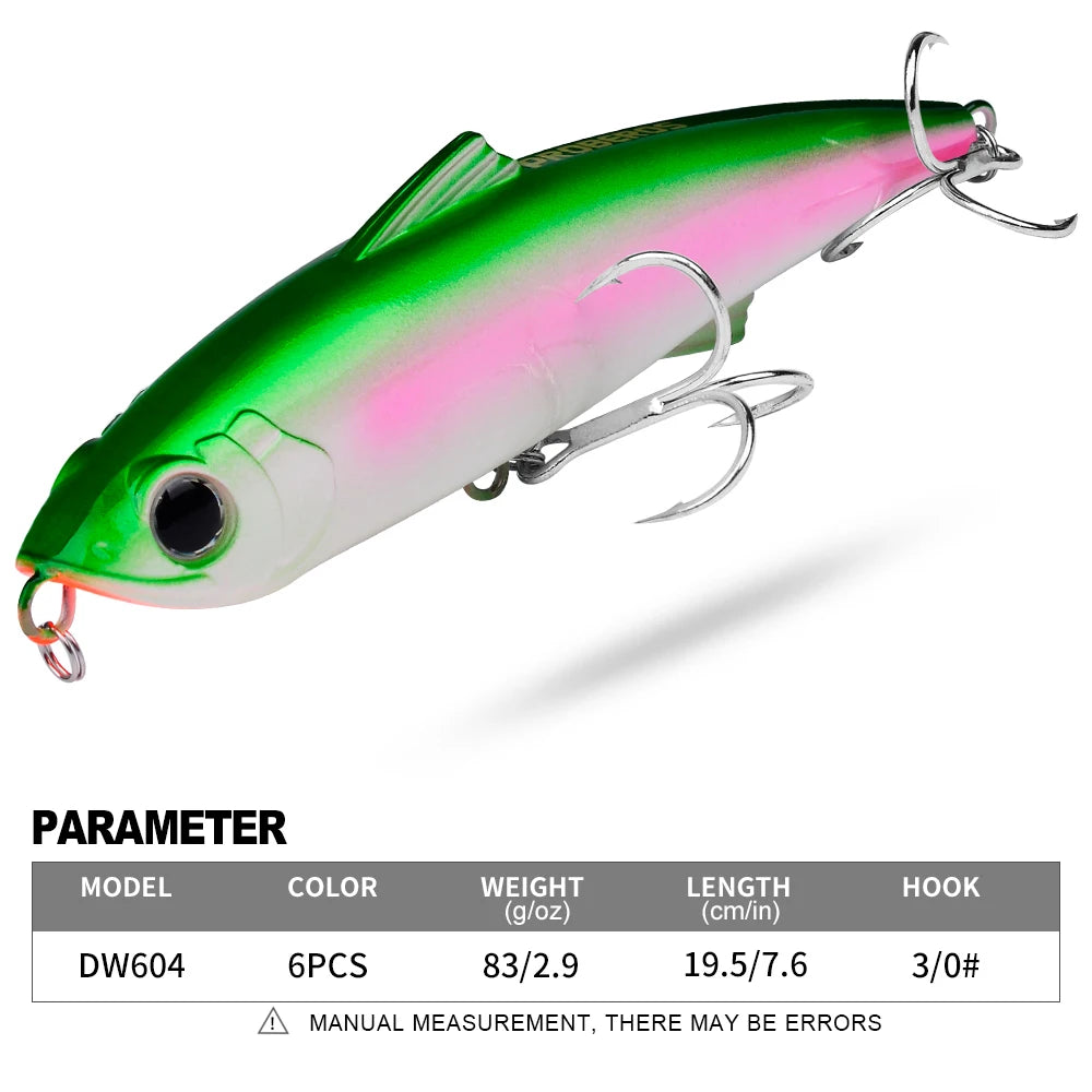 Foam Pencil Float Fishing Bait – Topwater Hard Bait | Bass, Lake & Sea Fishing