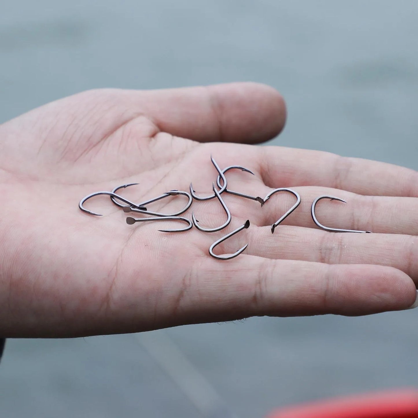 12-Pack High Carbon Steel Fishing Hooks – Sizes 8/9/12