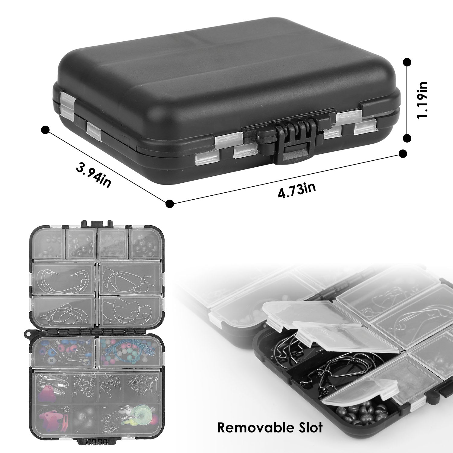 188-Piece Complete Fishing Tackle Kit with Box