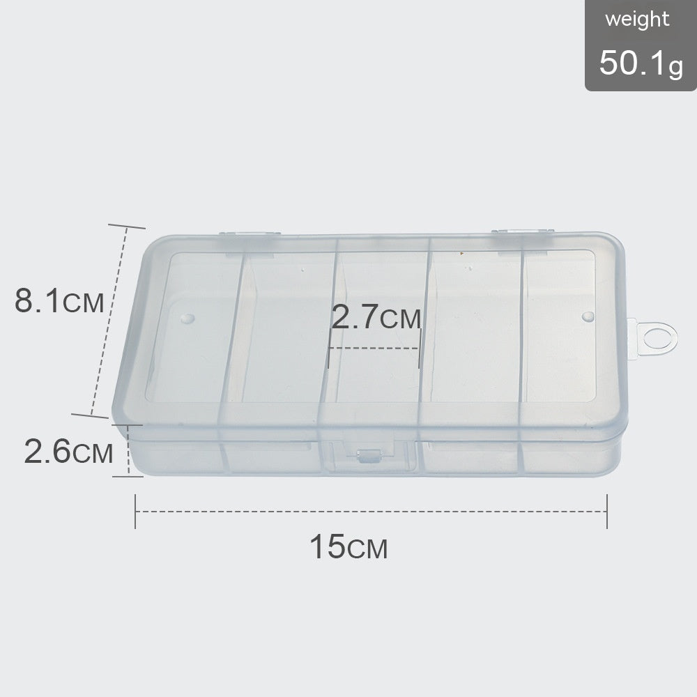 Transparent Fishing Tackle Storage Box – Multi-Grid Organizer | Multiple Sizes