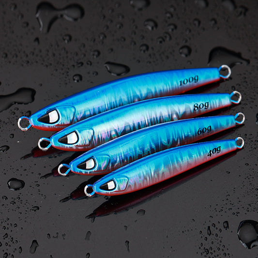 Long Cast Metal Jig Lure for Sea & Boat Fishing – 40/60/80/100g