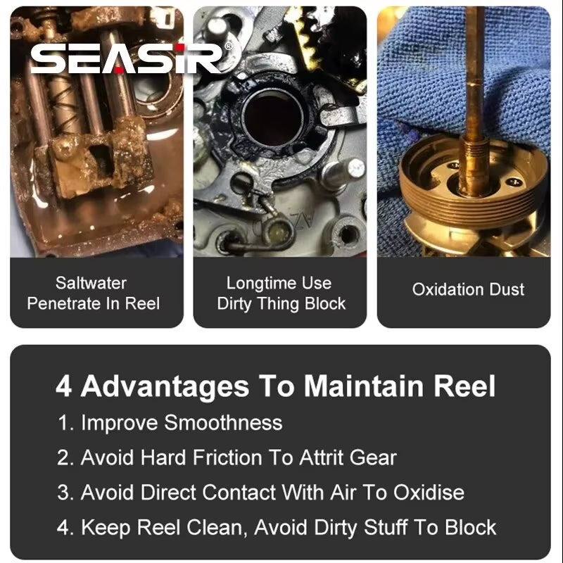 Protective Grease (20Ml) + Lubricant Oil for Fishing Reel Bearing Maintenance Oil Fishing Tool (20Ml X 2 Pcs)