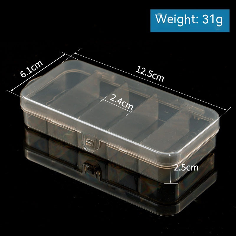 Transparent Fishing Tackle Storage Box – Multi-Grid Organizer | Multiple Sizes