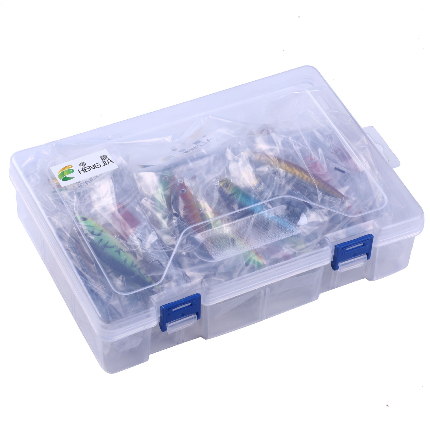 43-Piece Suit Portable Fishing Gear Set Plastic Bait