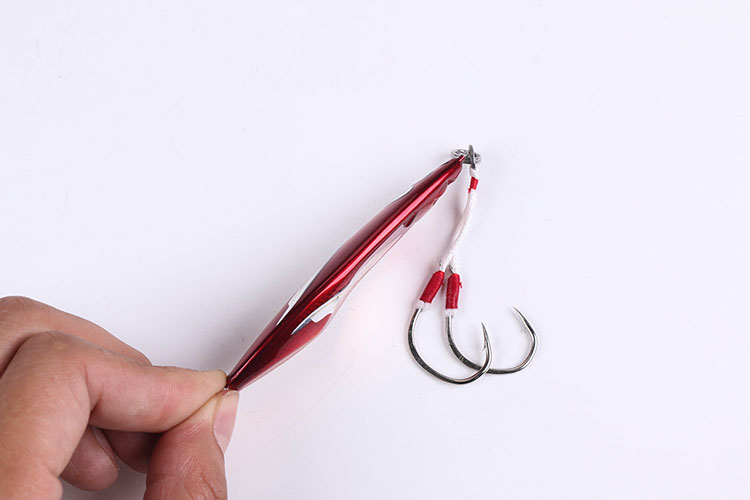 Laser Luminous Double Hook Slow Shake Iron Plate Lure – 40/60/80/100g