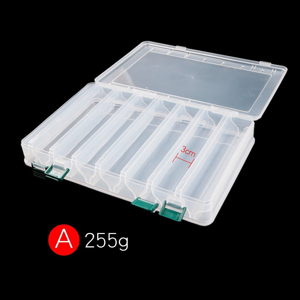 Transparent Fishing Tackle Storage Box – Multi-Grid Organizer | Multiple Sizes