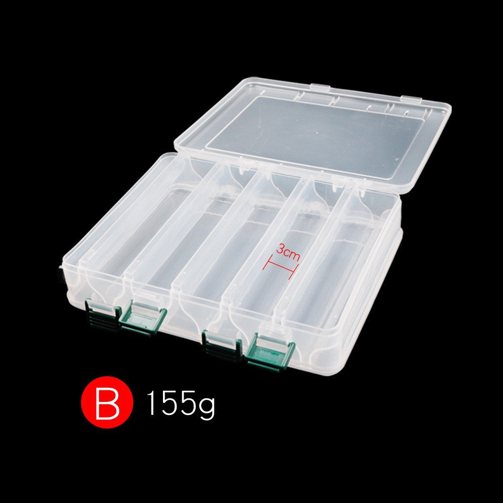 Transparent Fishing Tackle Storage Box – Multi-Grid Organizer | Multiple Sizes